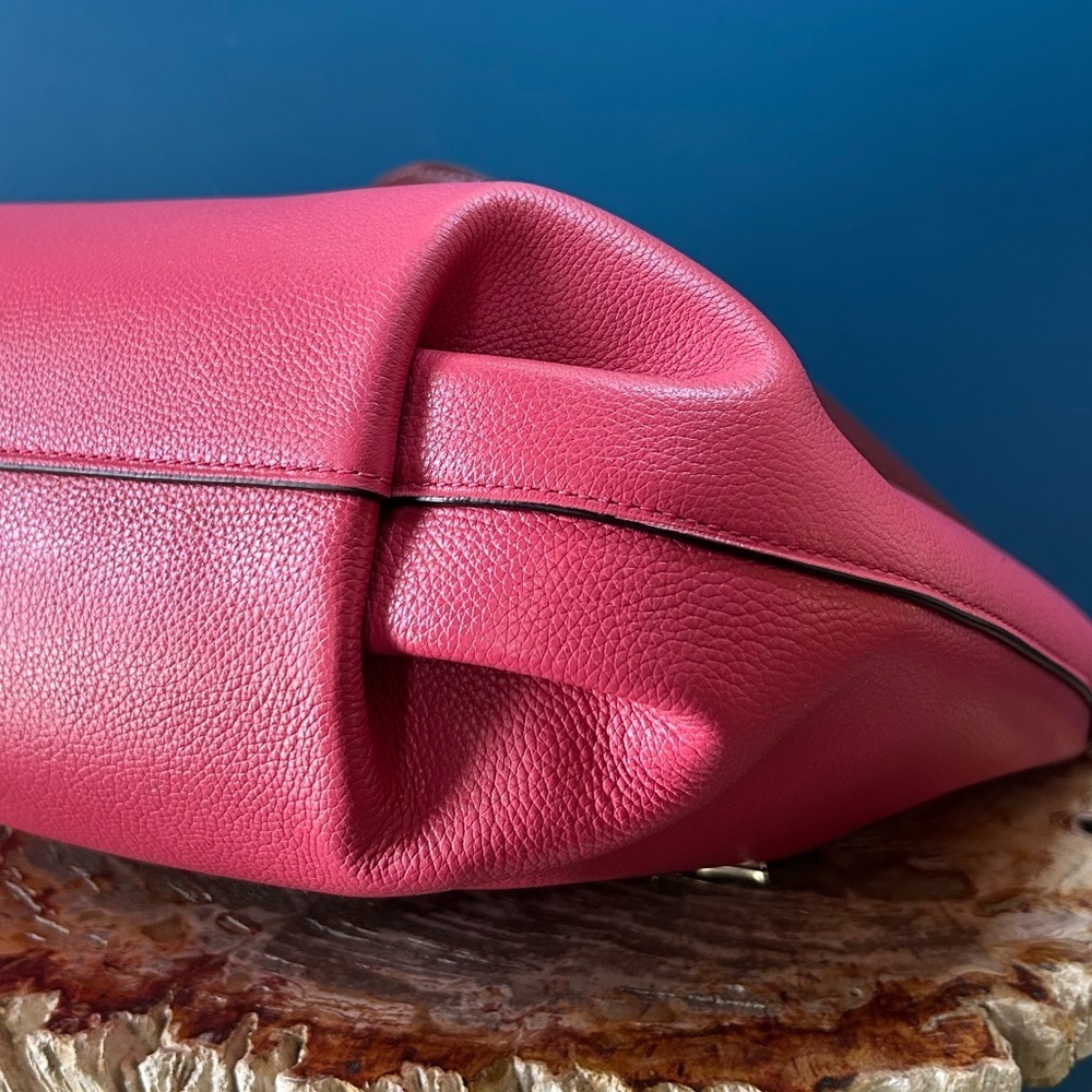 Coach Skylar Hobo Poppy Pink Pebble Leather, Shoulder Bag 91154 - Picture 14 of 17